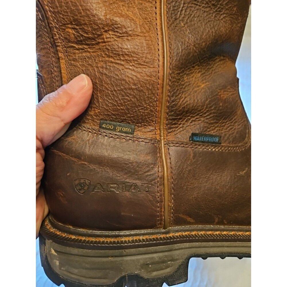 Ariat Size 12D Brown 400g Waterproof Thinsulate 3M Boots - Picture 2 of 8